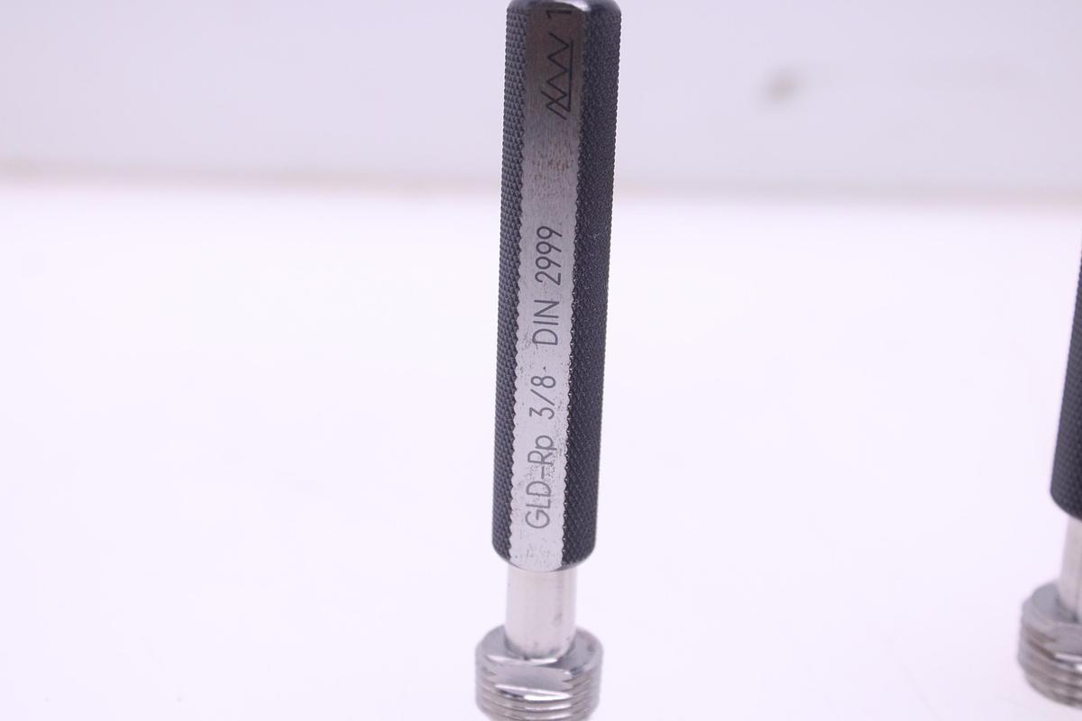 Usado Lote Calibre Anillo de Rosca + Tapón de Rosca DIN 2999