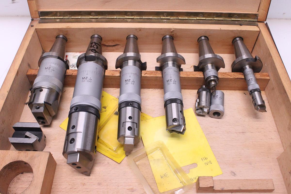 Usado Juego Útiles de Precisión para Mandrinar MZ Cono ISO 30
