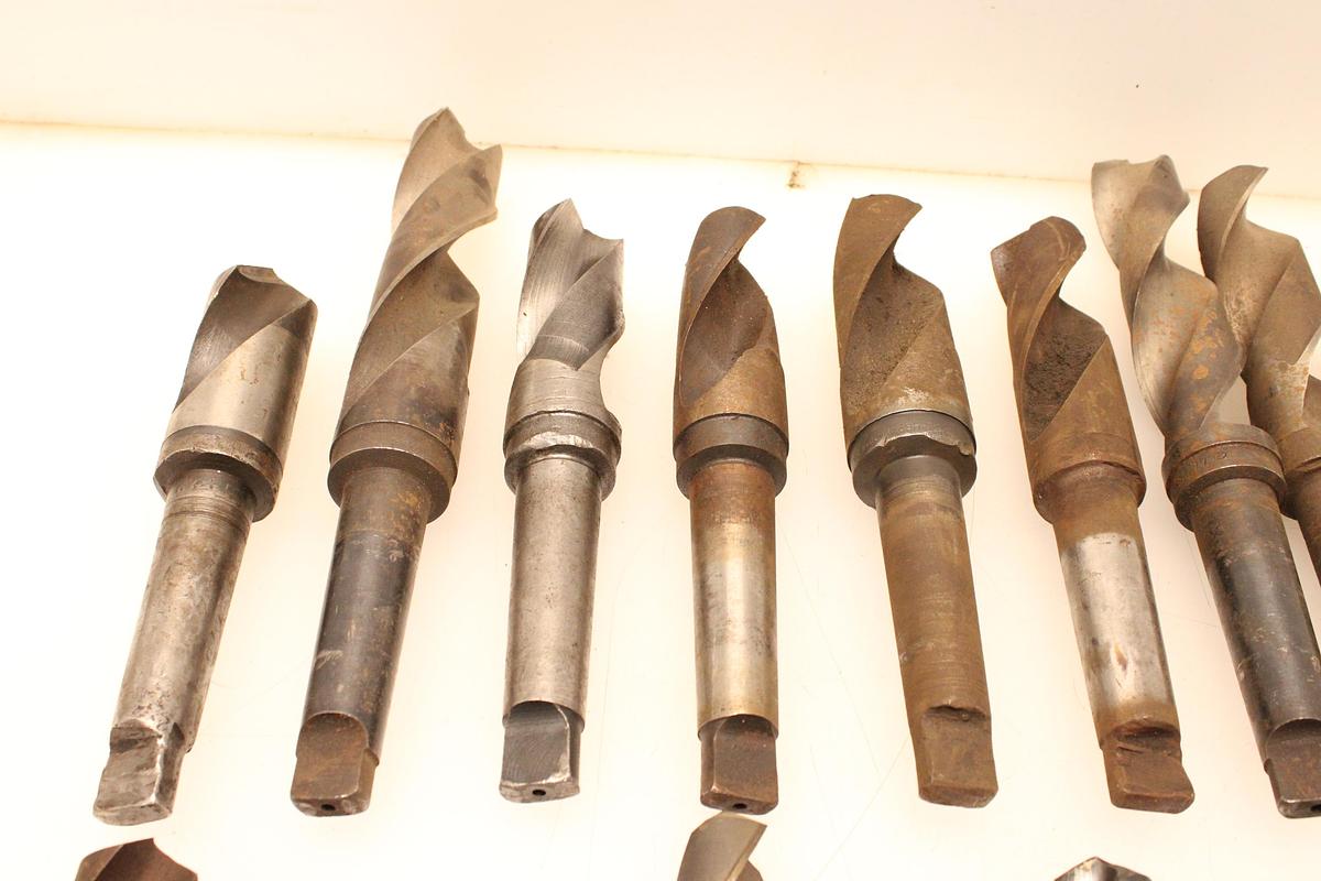 Usado 19 Brocas Mango Cónico MT4 - 24,25 hasta 50 mm
