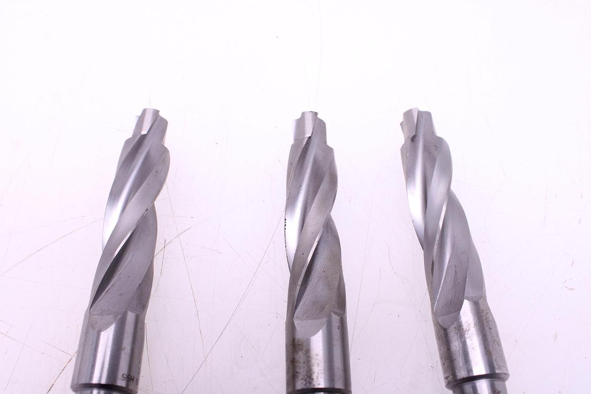 Usado Juego Brocas Helicoidal Mango Cónico MT2 Guhring 22x15mm - 3 Unidades