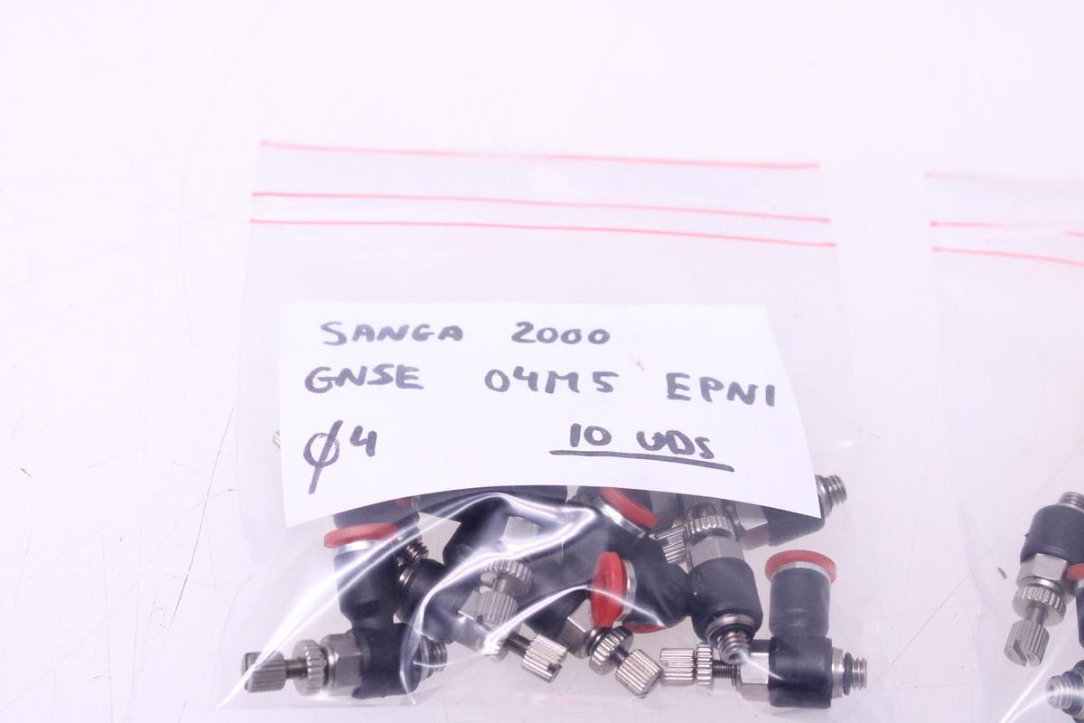 Usado Racores Codo Regulador Caudal M4 + Rosca M5 - 30 Unidades Sang-A GNSE 04M5