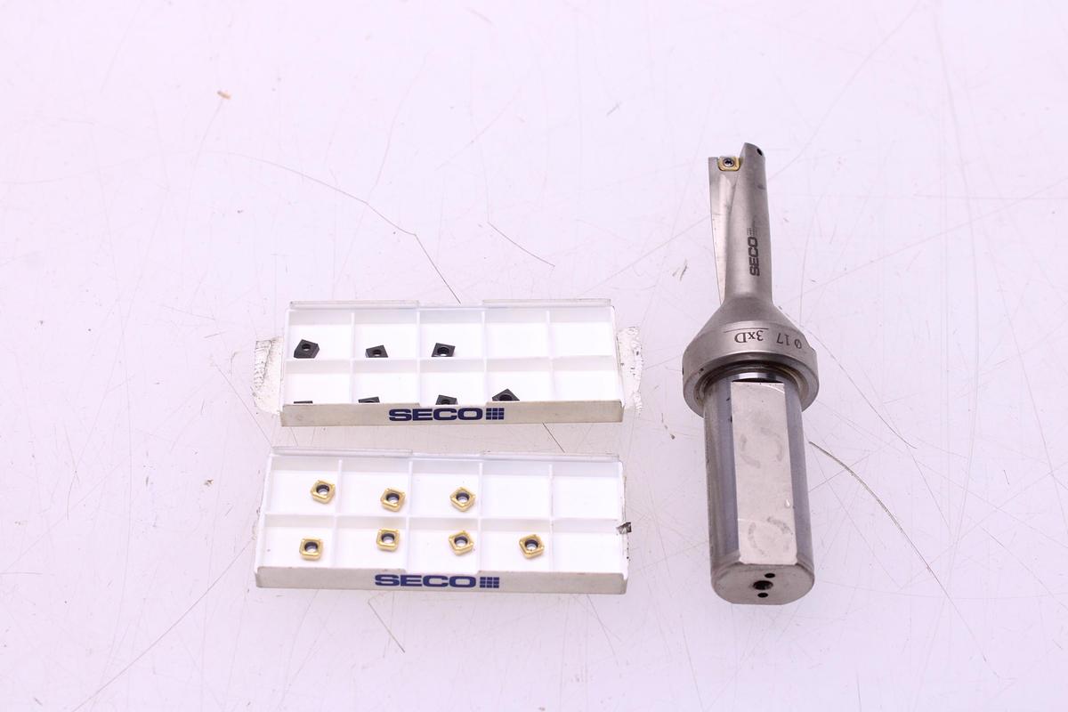 Usado Broca Portaplaquitas SECO SD503-17-51-25R7 + Widias SPGX0502 / SCGX050204