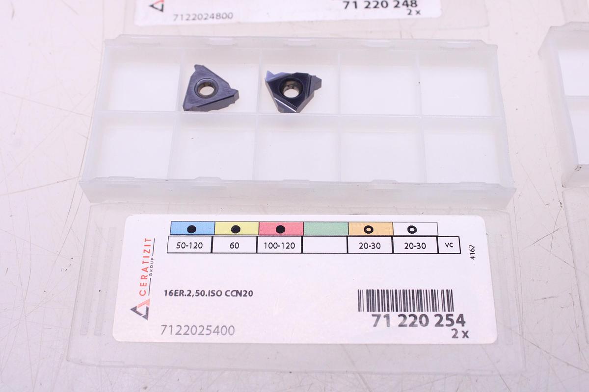 Usado Plaquitas de Widia Ceratizit 16 ER ISO CCN20