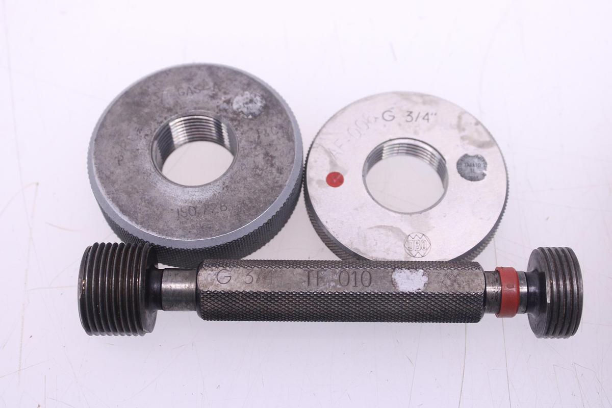 Usado Lote Calibre de Rosca de Gas + Tapones de Rosca