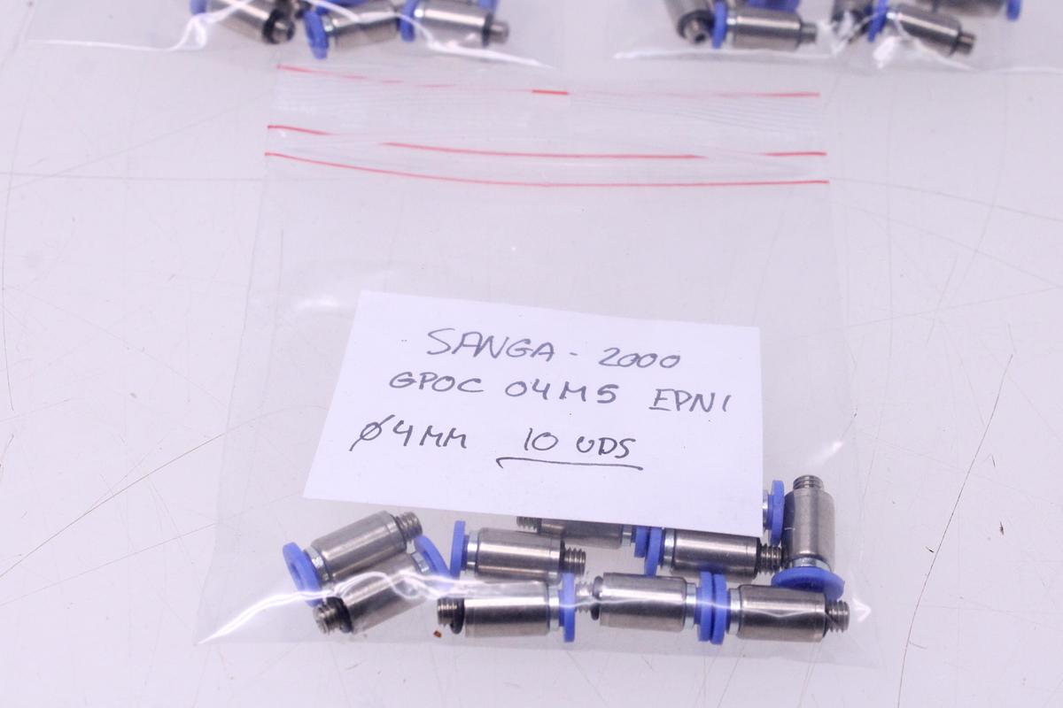 Usado Racores Conector Recto M4 + Rosca M5 - 30 Unidades Sang-A GPOC 04M5