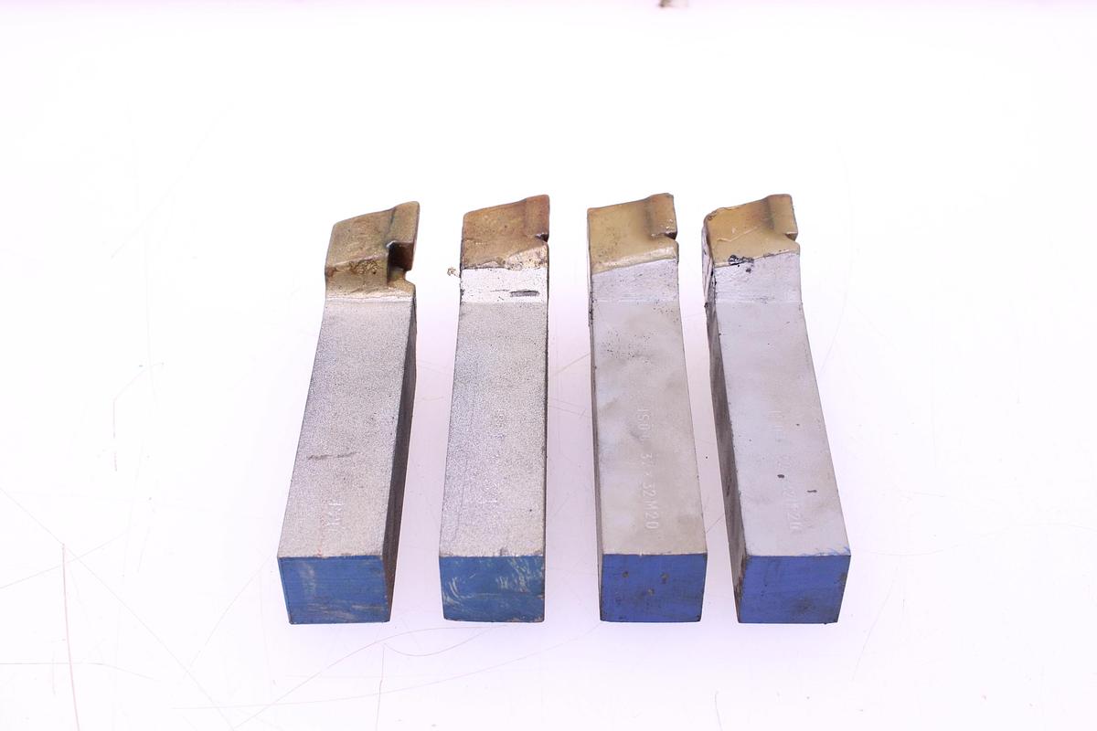 Usado Lote Cuchillas de Tornear Metal Duro - 4 Unidades