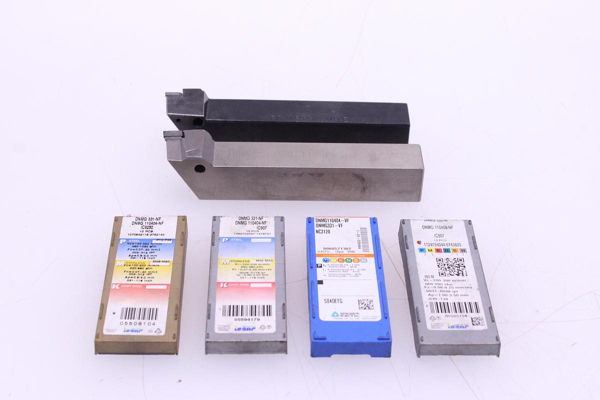 Usado Portaherramientas para plaquitas + Widias DNMG1104