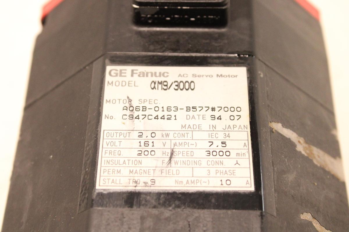 Usado Servomotor FANUC A06B-0163-B577#7000 2 kW