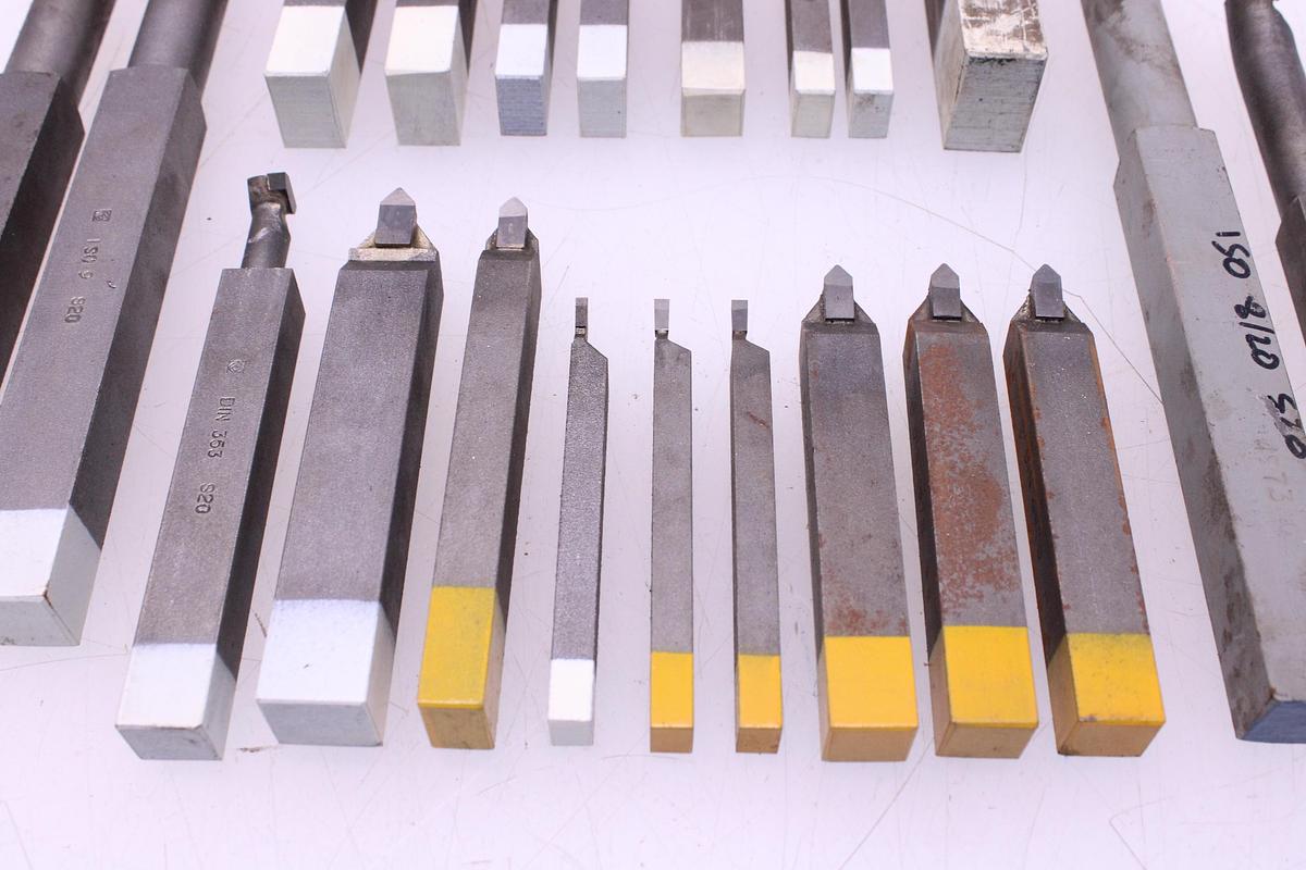 Usado Juego Cuchillas Torno Metal Duro - 21 Unidades