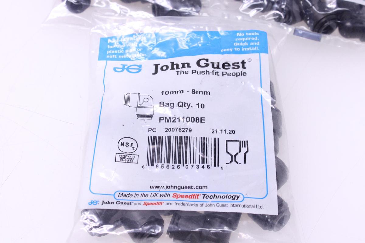 Usado Racores John Guest PM211008E 10mm - 8mm - 30 Unidades