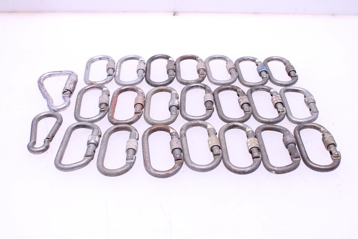 Usado Lote Mosquetones Cierre Roscado II - 23 Unidades