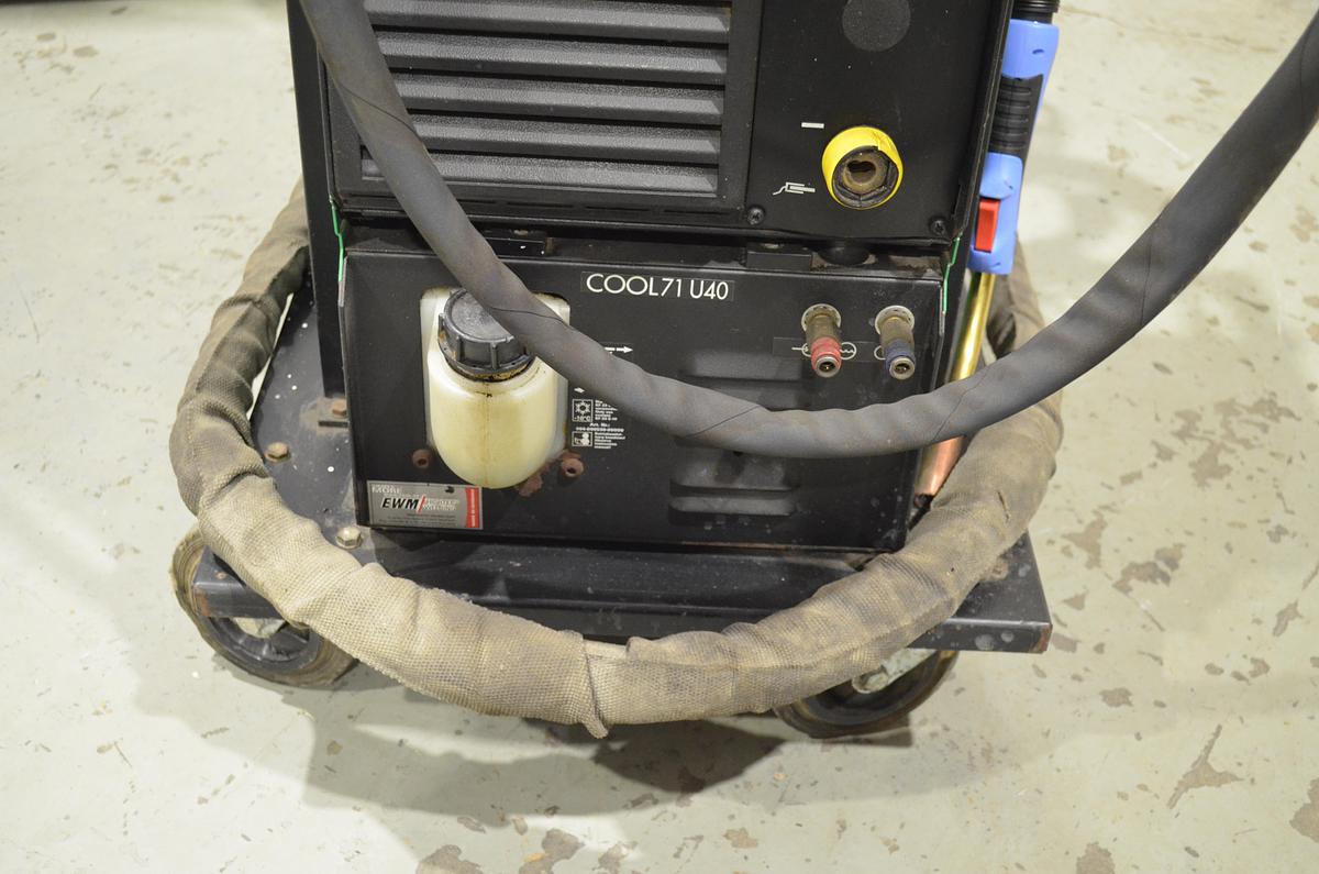 Usado Maquina soldar mig pulsada Praxair - Ewm Phoenix 400 con devanadera Phoenix Drive 4L