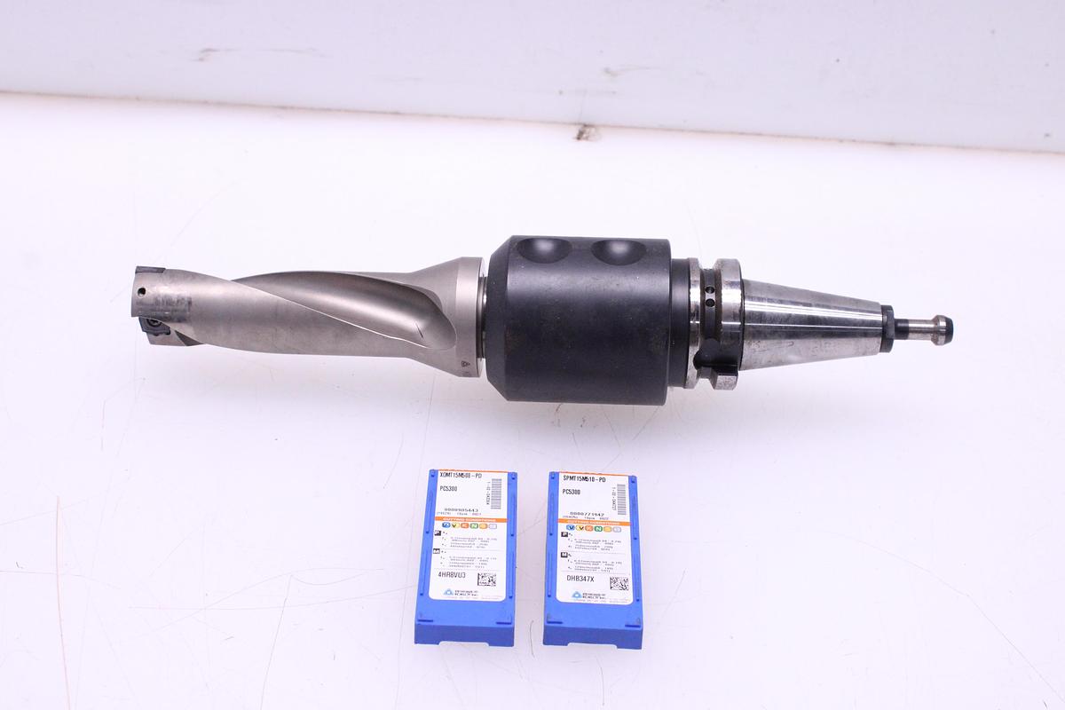 Usado Broca Portaplaquitas Cono ISO40 + Widias SPMT / XOMT15M5