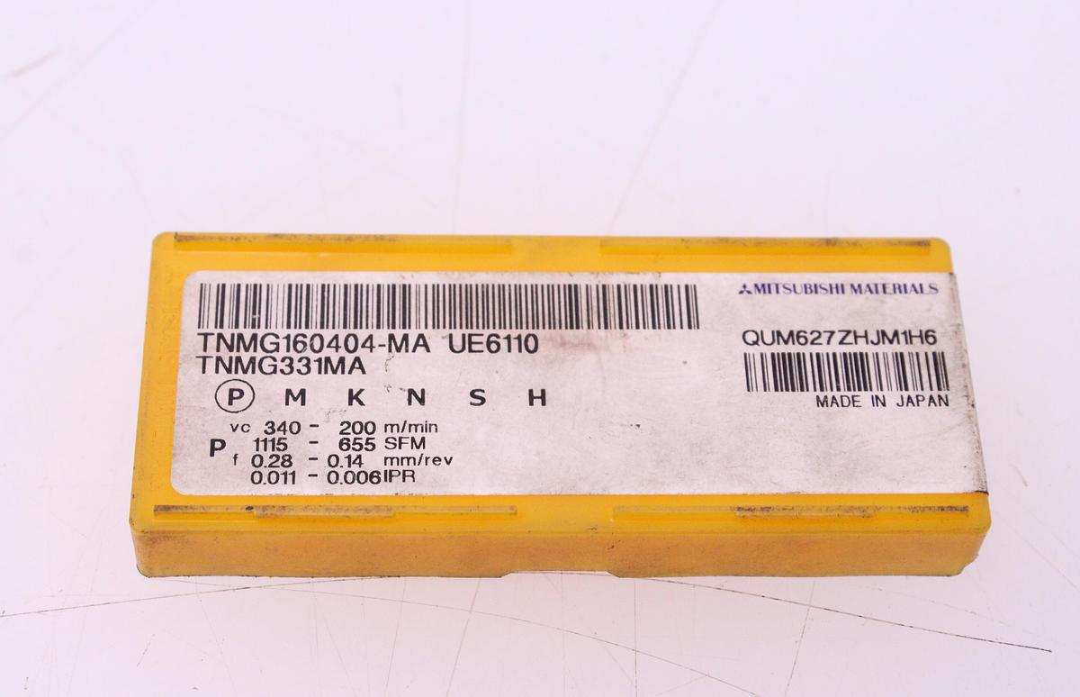 Usado Plaquitas de Widia Mitsubishi TNMG160404