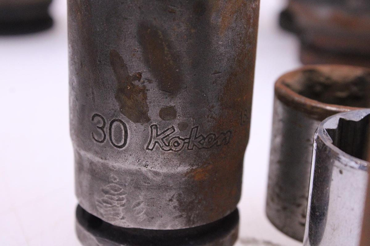 Usado Lote Llaves de Vaso 80mm a 22mm - 35 Unidades