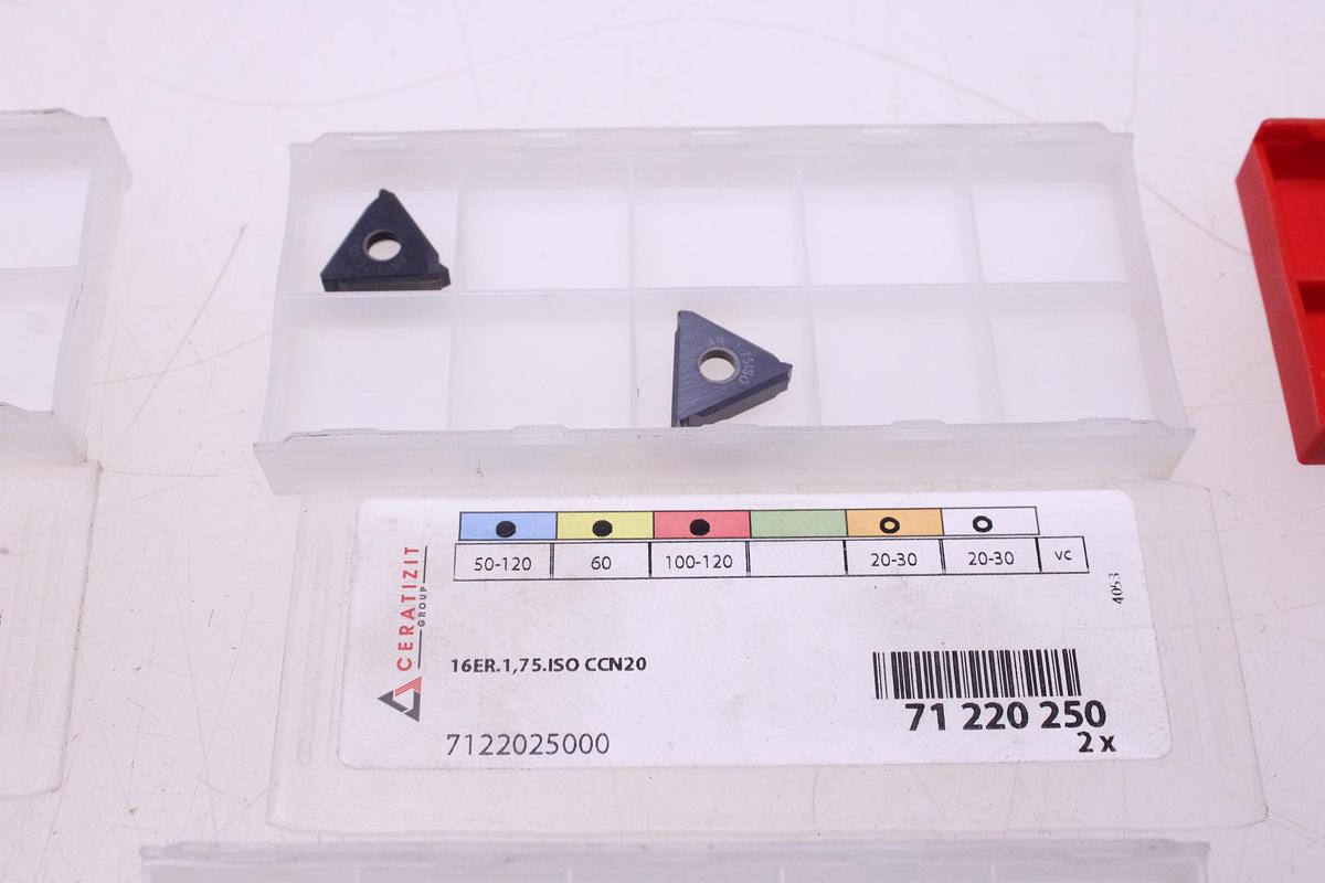 Usado Plaquitas de Widia Ceratizit 16 ER ISO CCN20