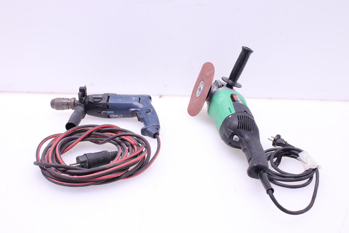 Usado Juego de Taladro Bosch + Amoladora Hitachi
