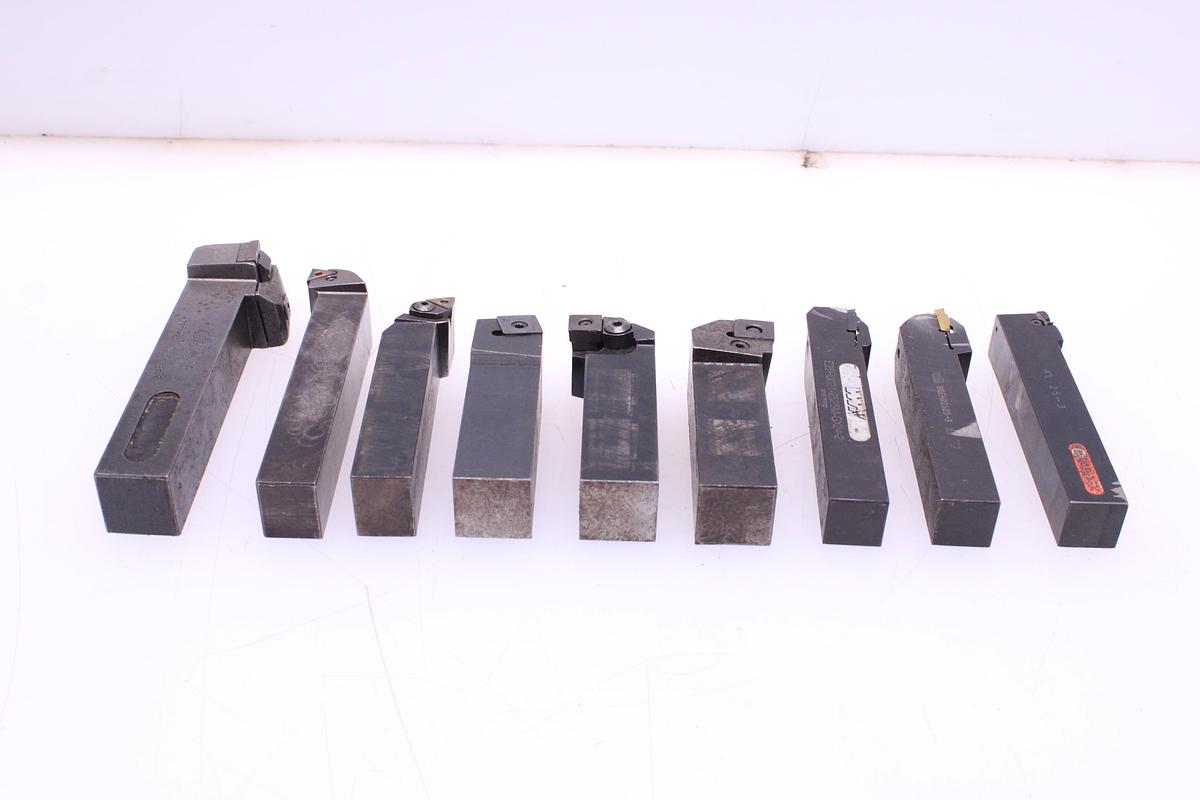 Usado Herramientas Portaplaquitas cuadradas para torno - 9 Unidades