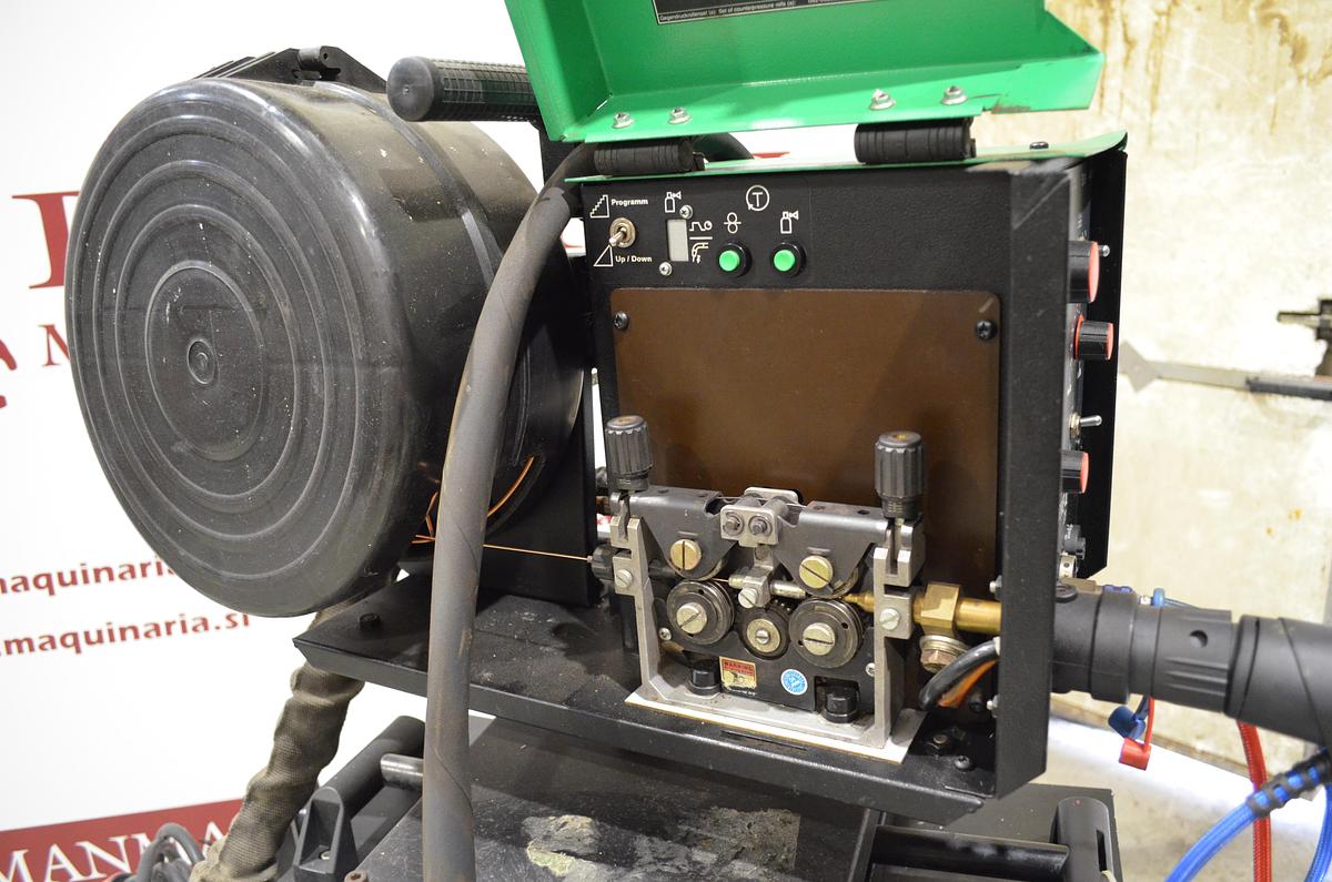 Usado Maquina soldar mig pulsada Praxair - Ewm Phoenix 400 con devanadera Phoenix Drive 4L