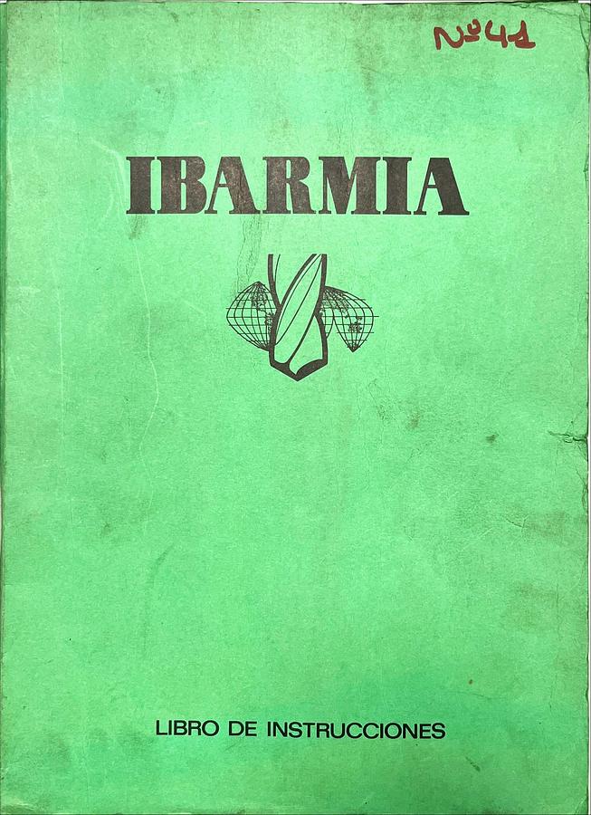 Usado Manual Instrucciones Taladro Columna Ibarmia A 35-40-50 / B 35-40-50