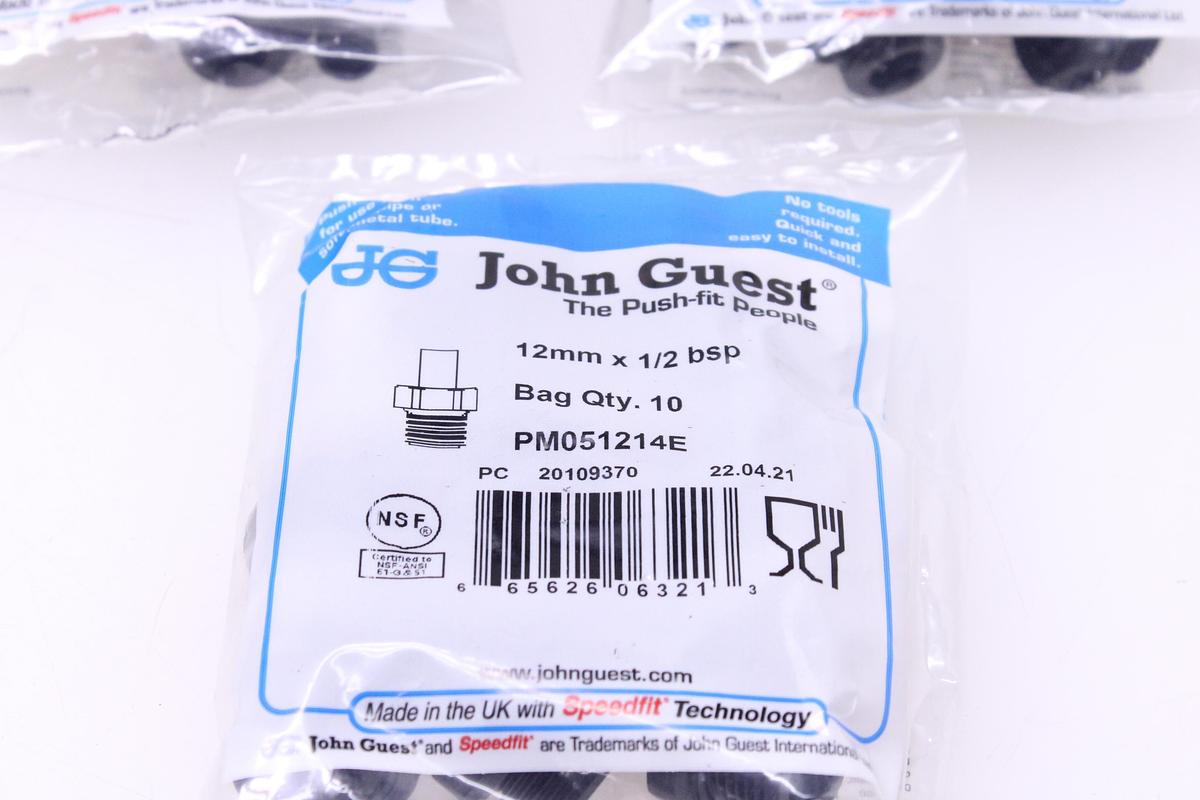 Usado Racores John Guest PM051214E 12mm - 30 Unidades