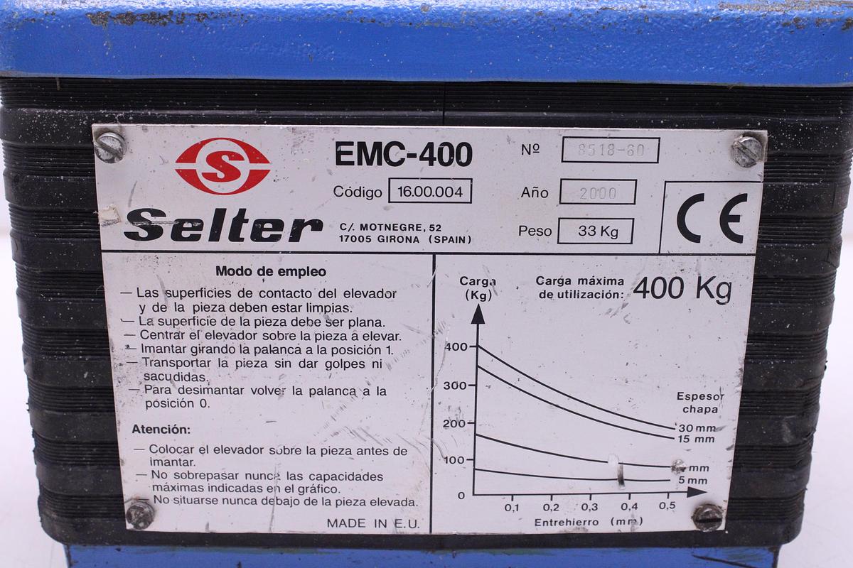 Usado Elevador Magnético Selter EMC-400