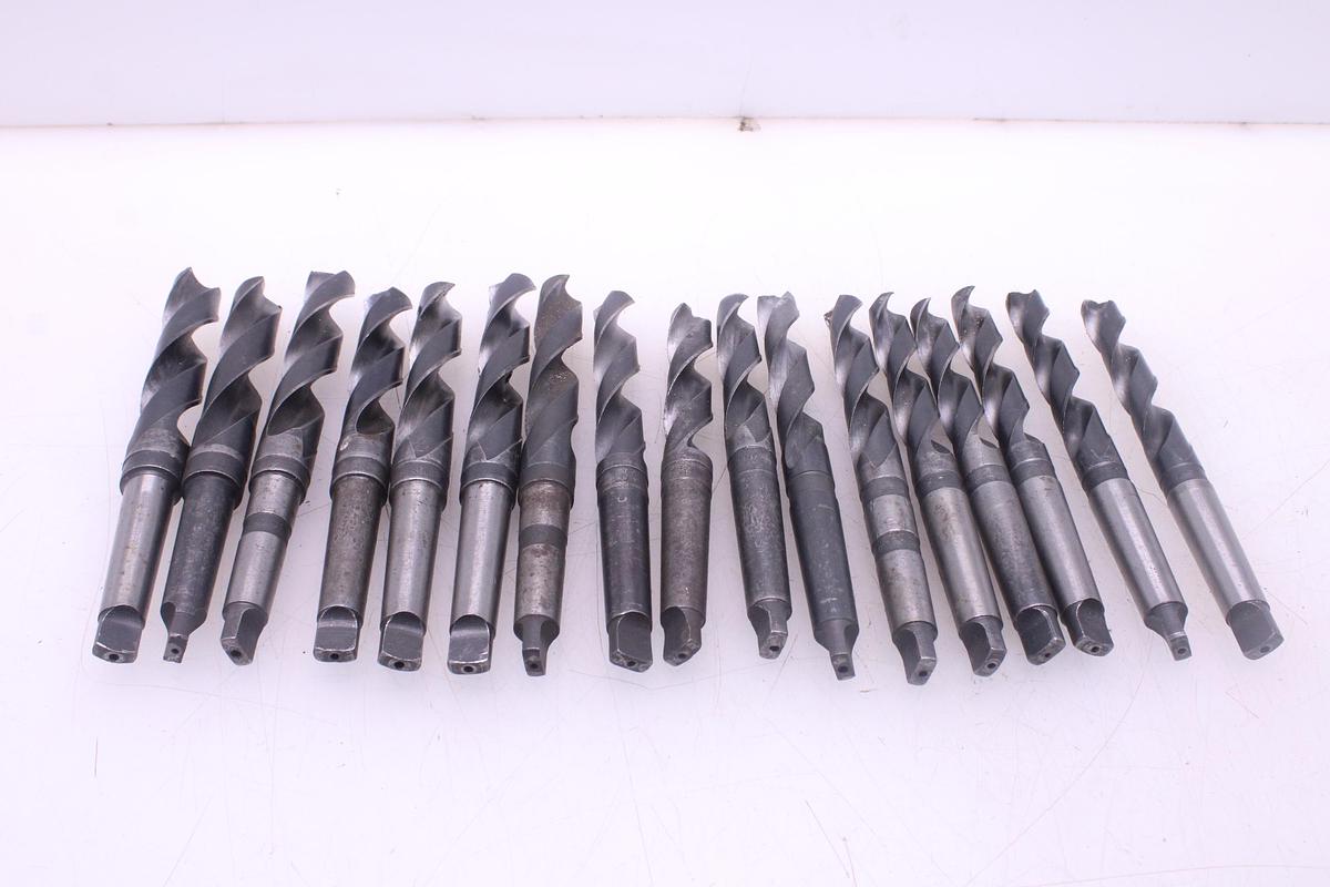 Usado 17 Brocas Taladro Mango Cónico Morse MT3