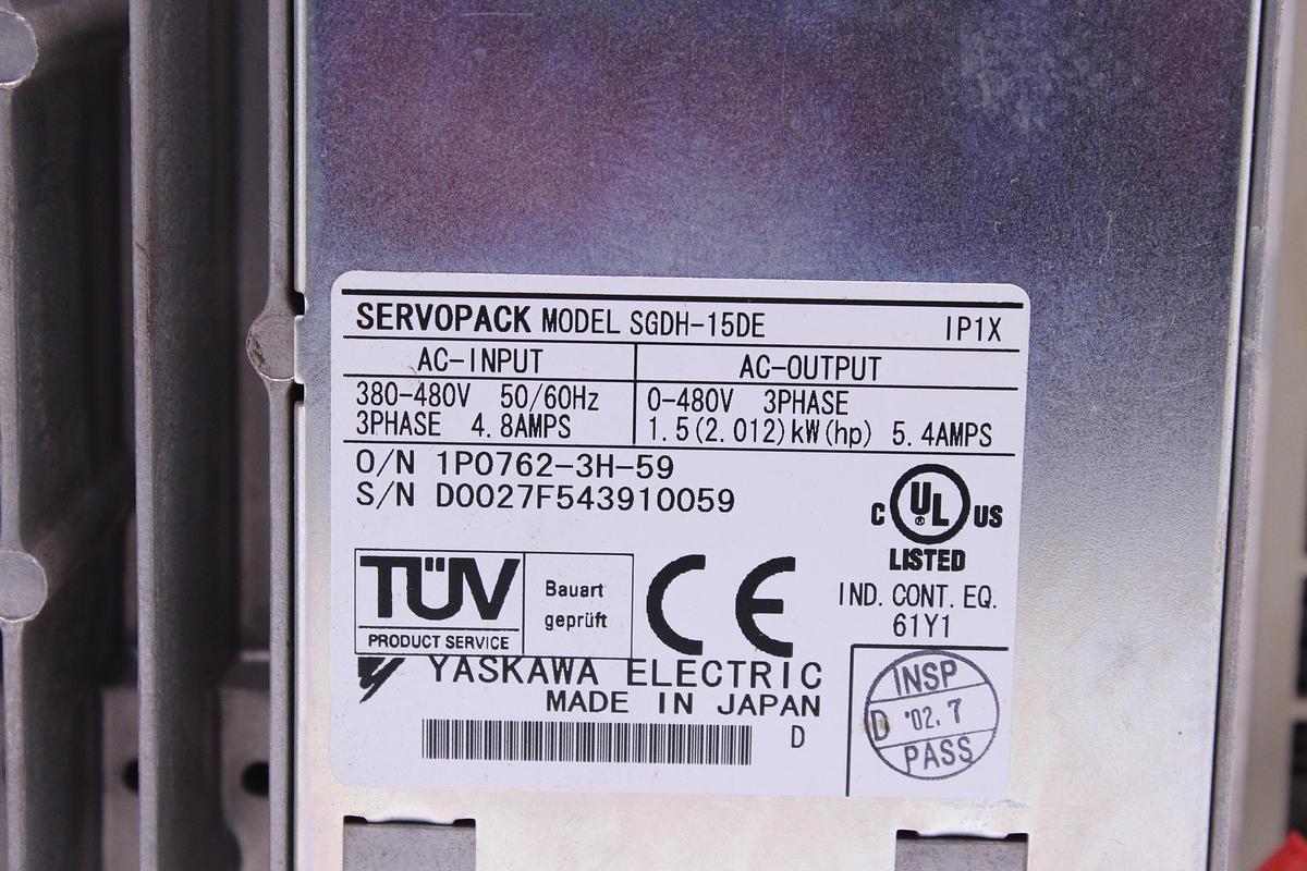 Usado Servodriver Yaskawa Electric SGDH-15DE