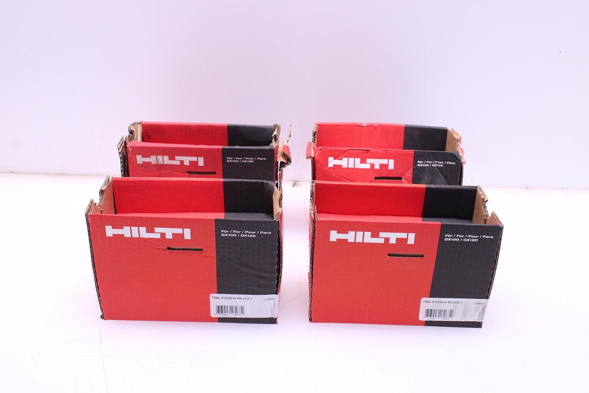 Usado Lote Clavos de Acero Hilti X-EGN14 MX - 3000 Unidades