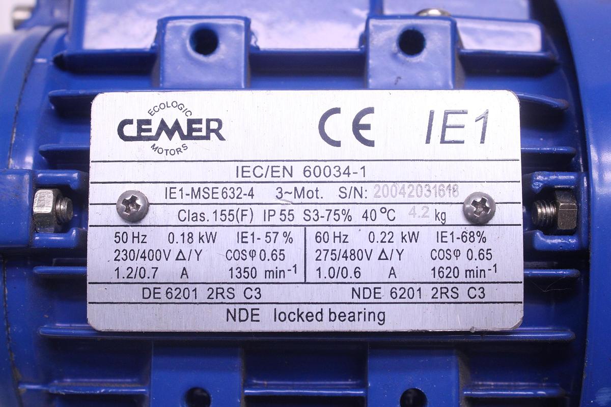 Usado Motor CEMER IE1-MSE632-4