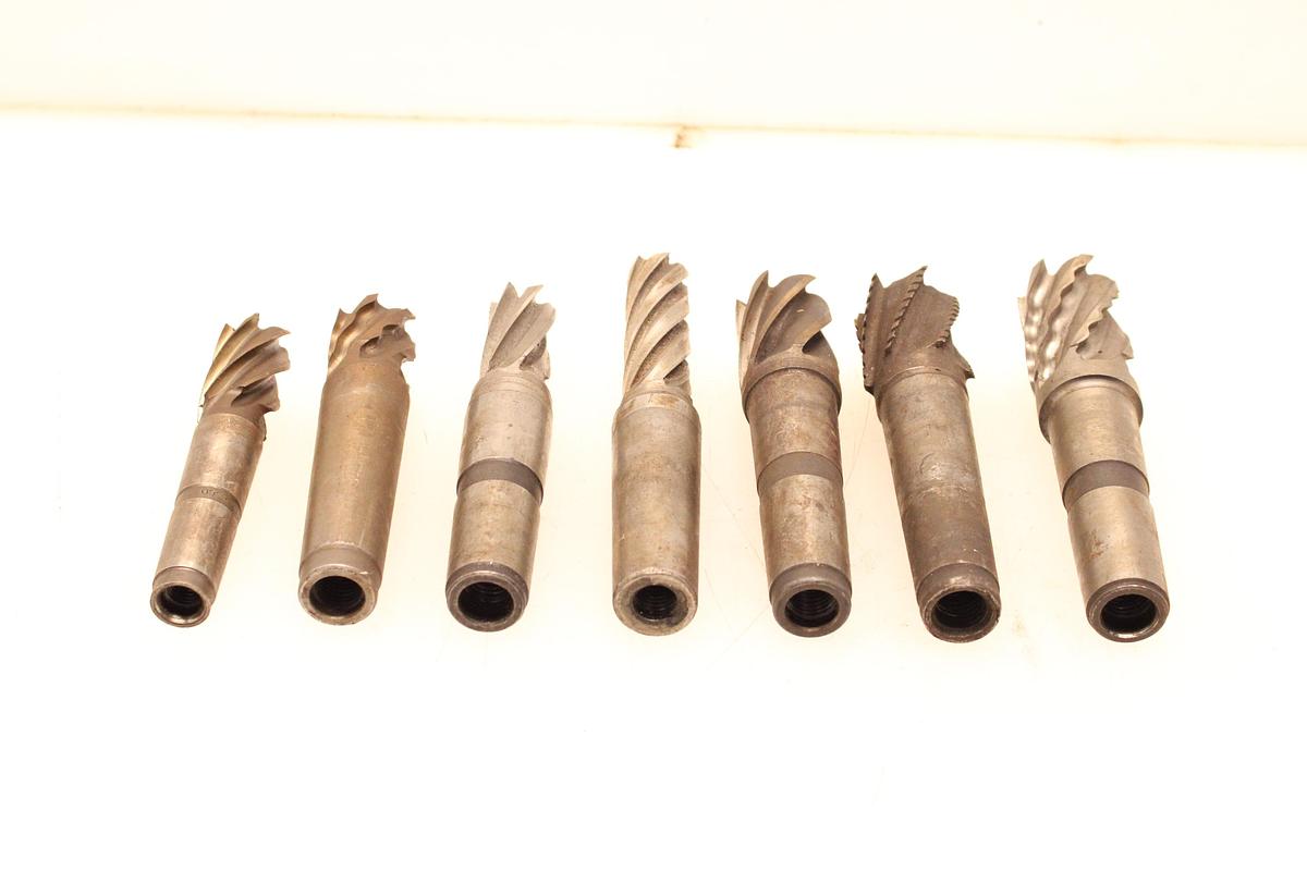 Usado Lote de Fresas con Mango Cilíndrico - 7 Unidades