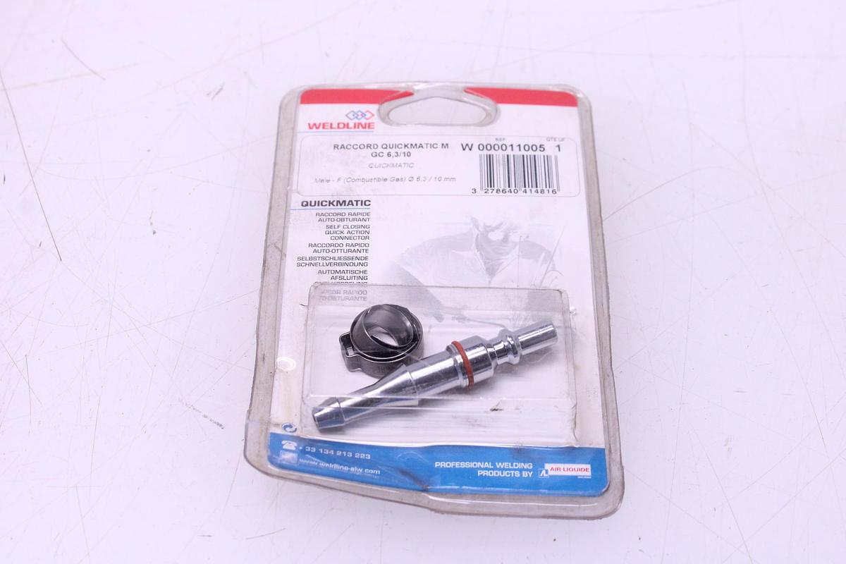 Usado Lote Racores Rápidos QUICKMATIC II Weldline Gas Combustible M 6,3/10 mm + Rosca G 3/8