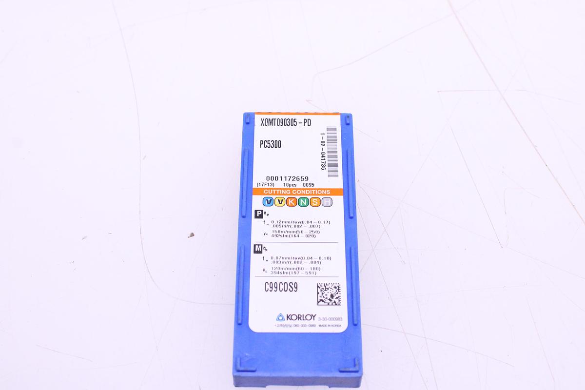 Usado Portaherramientas Korloy para plaquitas + Widias SPMT/XOMT0903