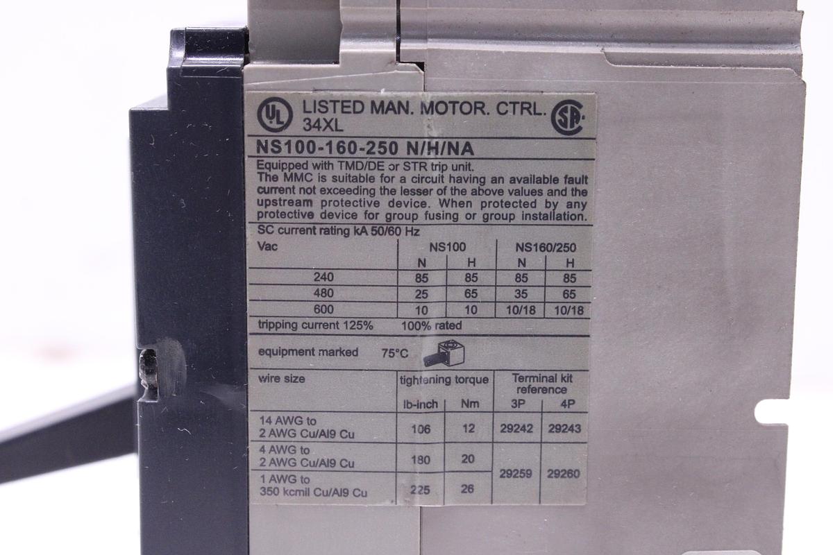 Usado Disyuntor Merlin Gerin Compact NS250N