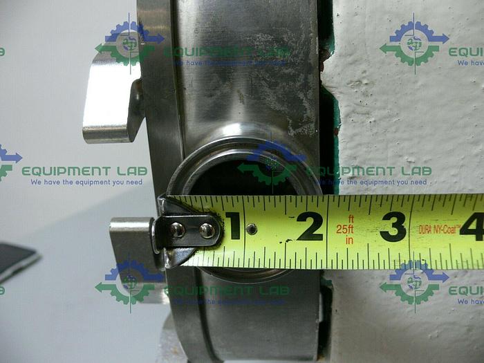 Used Tri-Clover PR25-1 M-TC1-4-SL-S Rotary Lobe Pump w/ Gear Reducer and 1HP Motor