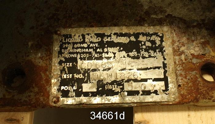 Used Nash CD663C Vacuum Pump, 2x2 #34661