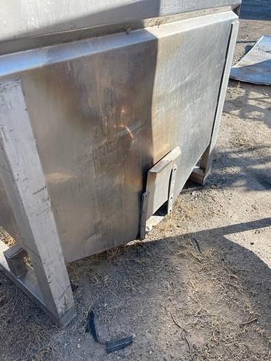 Used Stainless Steel Hopper Tank with Stainless Steel Lid