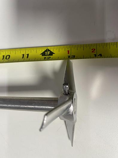 Used 13" L Stainless Steel Impeller Rod w/ 1/2" Diameter Shaft & 3 1/4" Impeller