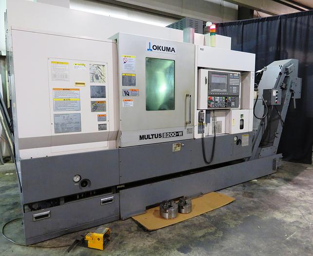 Used 2008 Okuma Multus B200W Multi Axis CNC Turning Lathe