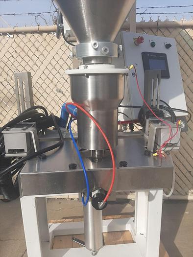 Used Filler, Auger, AMS, Mdl A-110, Single Head, Stainless Steel, Agitated #S744319