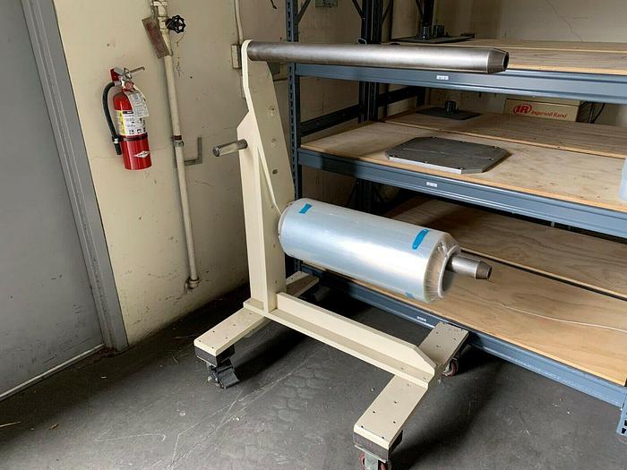 Used 62" DEACRO MODEL DA-650 DUPLEX CENTER-WIND SLITTER REWINDER 24" DIAMETER REWIND- (PENDING SALE)