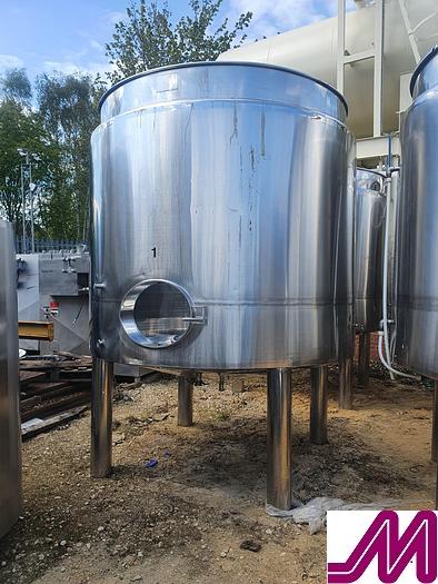 Used 2012 6,000 Litre Stainless Steel Jacketed Open Top Tank