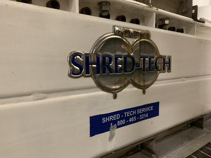 Used SHRED TECH DUAL SHAFT 20HP SHREDDER WITH CONVEYOR