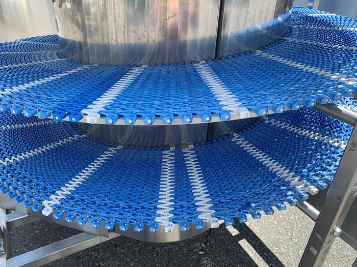 Used 2012 FMA 90’L Spiral Cooling Conveyor