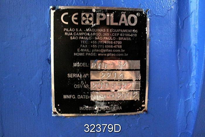 Used Pilao RTD-34" Tri-Disc Refiner #32379