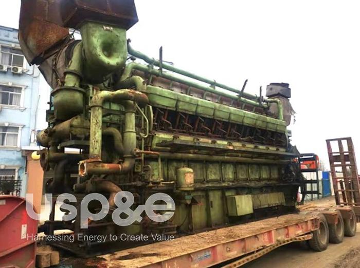 Used 4 MW 2008 Used MAN 18V28-32H Diesel HFO Generator Set