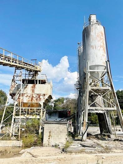 Used Erie Strayer Stationary Concrete Batch Plant
