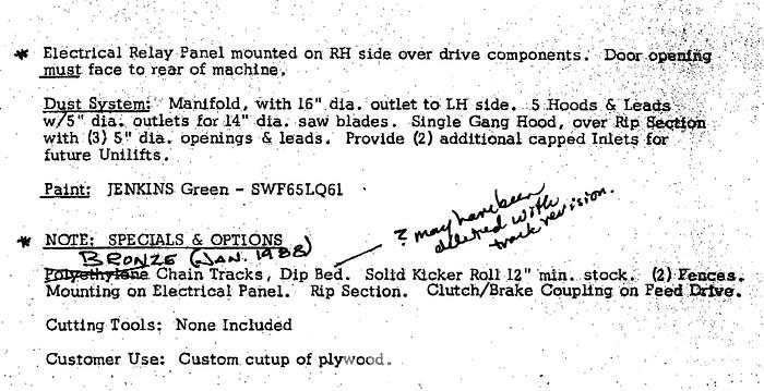 Used Jenkins 191-SB Slat Bed Saw