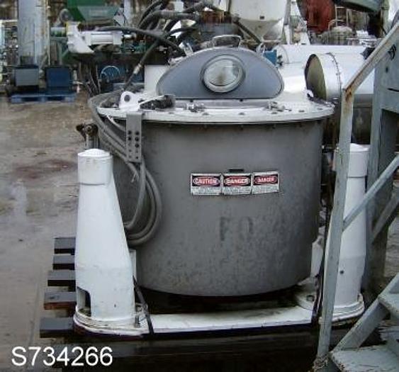 Used Centrifuge, Basket, Perforate, 32" x 20", 316 S/st, Ametek, 20 HP #S734266