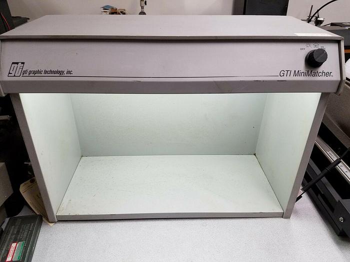 Used GTI Graphic Technology Mini Matcher Color Matching cabinet